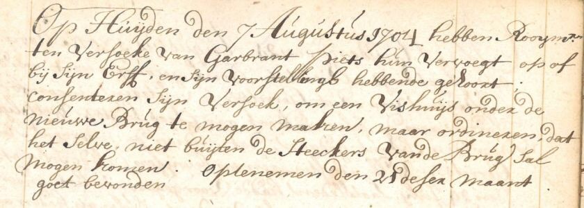 Archiefnummer 0680 Dorpsbestuur Broek in Waterland, 1387-1812, inventarisnummer 420, ‘Rooijboek’, processen-verbaal en andere stukken betreffende het rooien door de rooimeesters en het toezicht erop, 1651-1772.